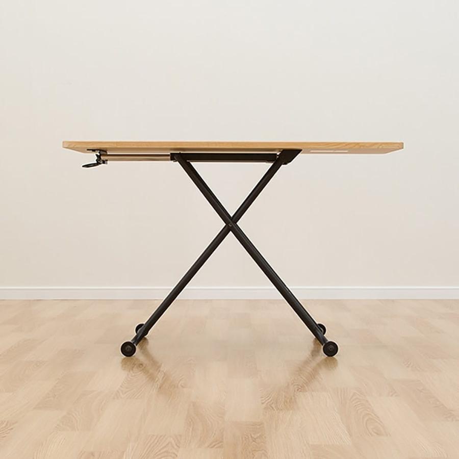 ニトリ（NITORI） 昇降センターテーブル(ライザN LBR/BK) ニトリ期間