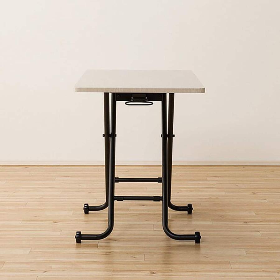 ニトリ 昇降センターテーブル(ライザN WW/BK) : ニトリ Yahoo!店