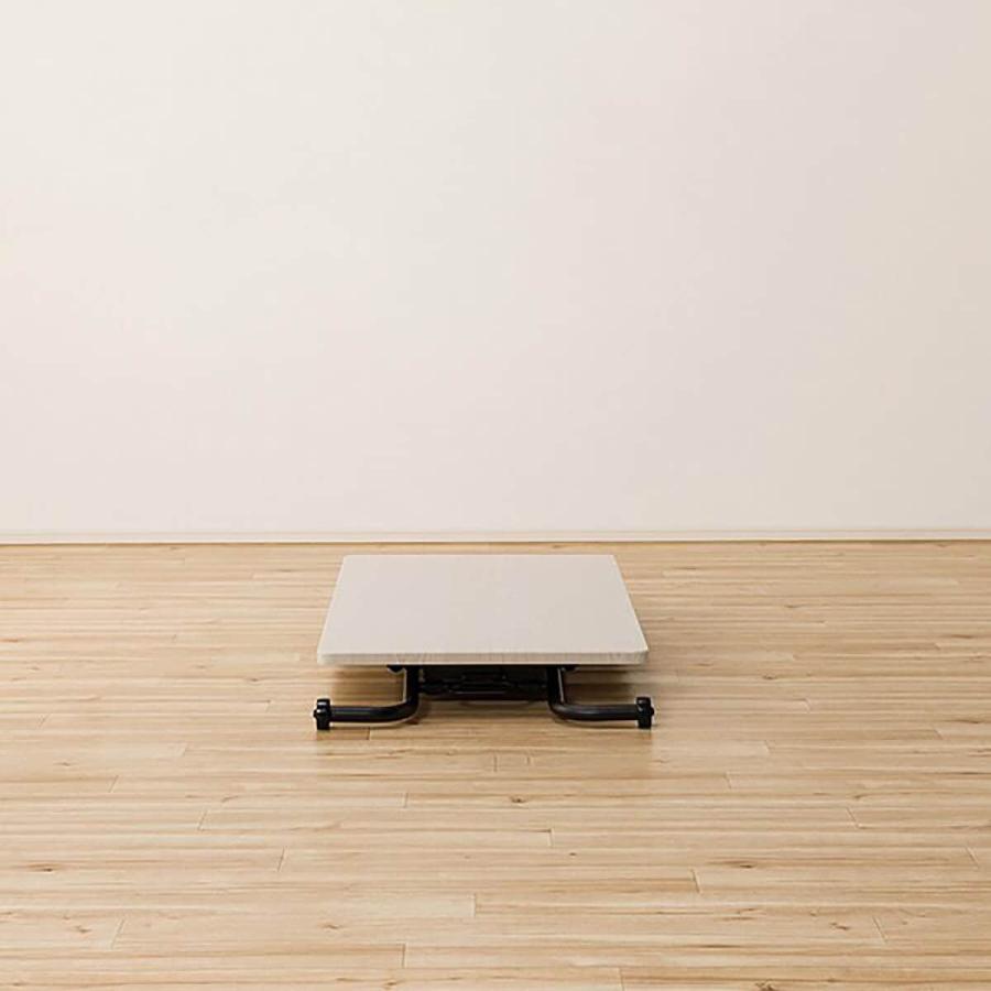 ニトリ（NITORI） 昇降センターテーブル(ライザN WW/BK) ニトリ期間