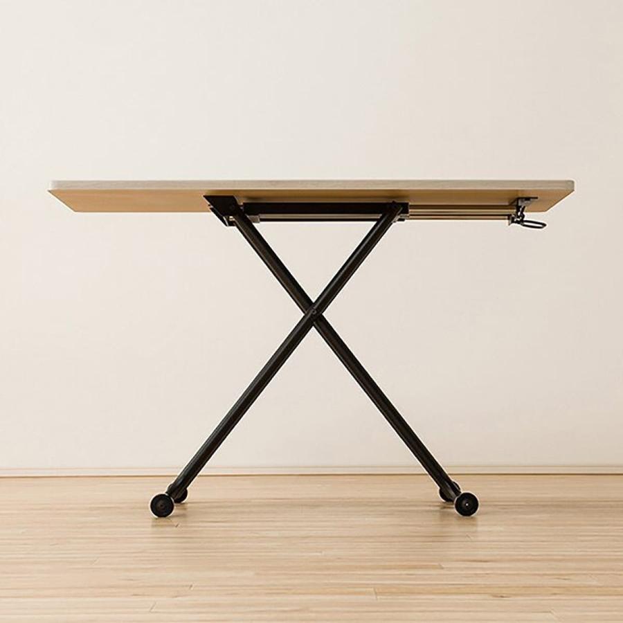 ニトリ 昇降センターテーブル(ライザN WW/BK) : ニトリ Yahoo!店