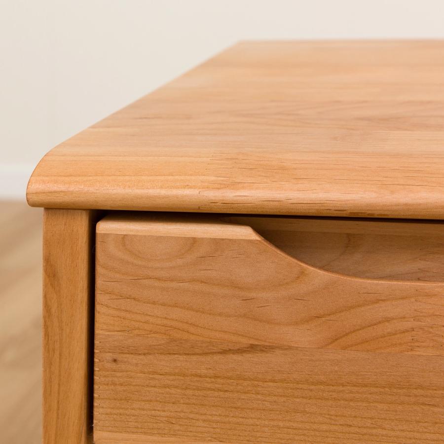 ササさま専用　ニトリアルナス LBR 木製シンプルサイドテーブル 引き出し付き ニトリ 幅40cm フリーテーブル サイドテーブル ベッドテーブル