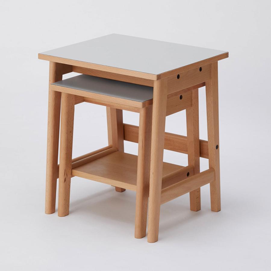 幅46cm ネストテーブル(新しい暮らし方のためのツール by BEAMS DESIGN) サイドテーブル ベッドテーブル ナイトテーブル