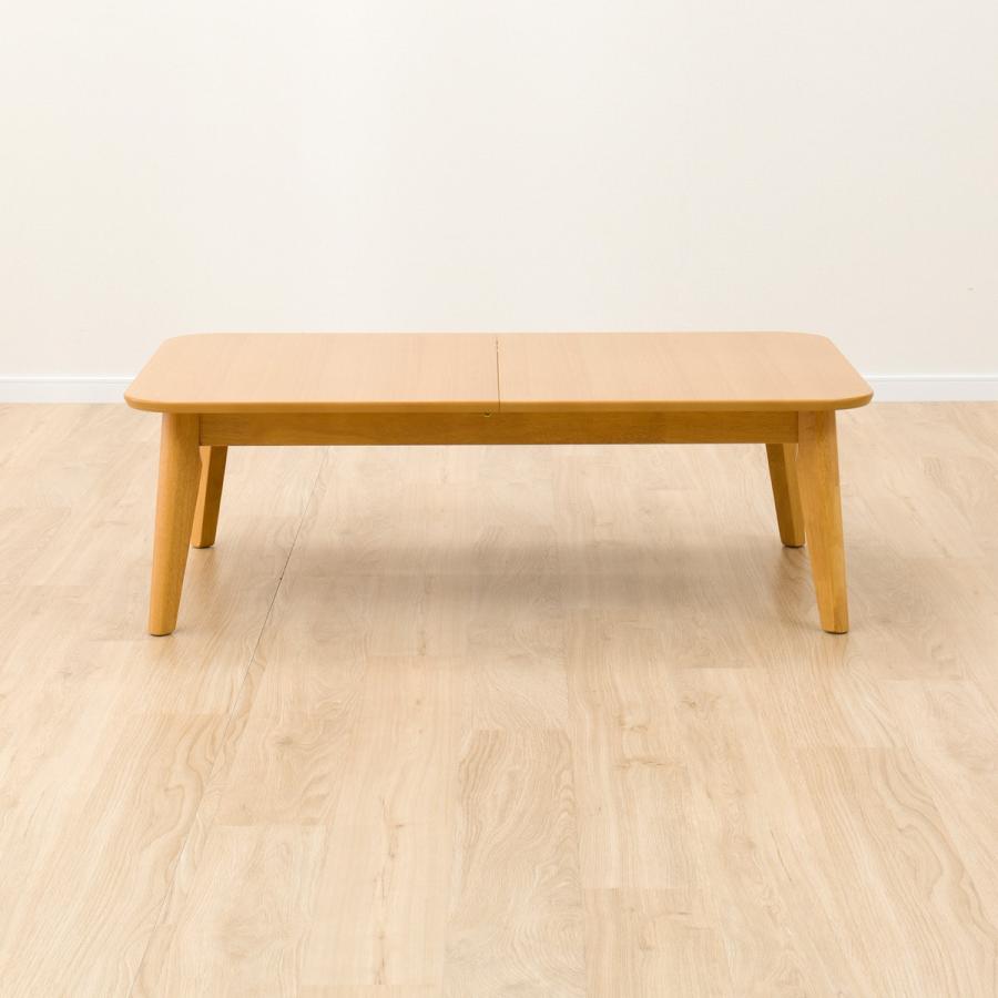 ニトリ 幅120(伸長時150)cm 伸長式座卓(リベラルYN LBR ニトリ 幅120(伸長時150)cm 伸長式座卓(リベラルYN LBR