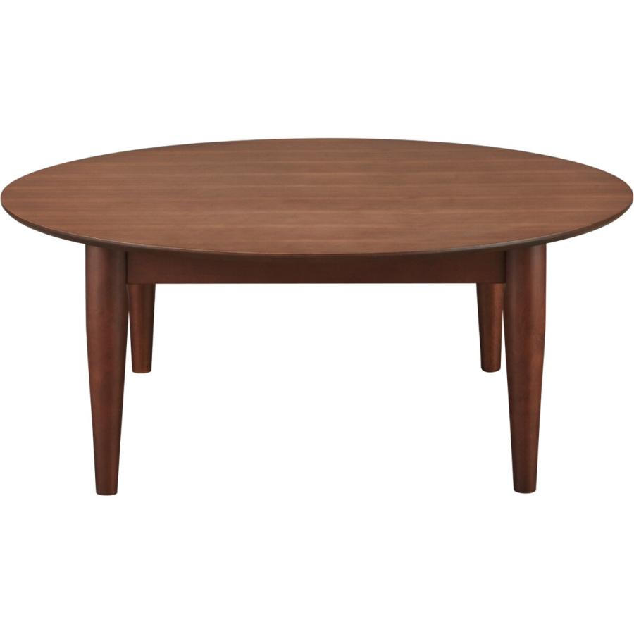 ニトリ モダンテイストの丸型テーブル(N01 90 MBR) 円形