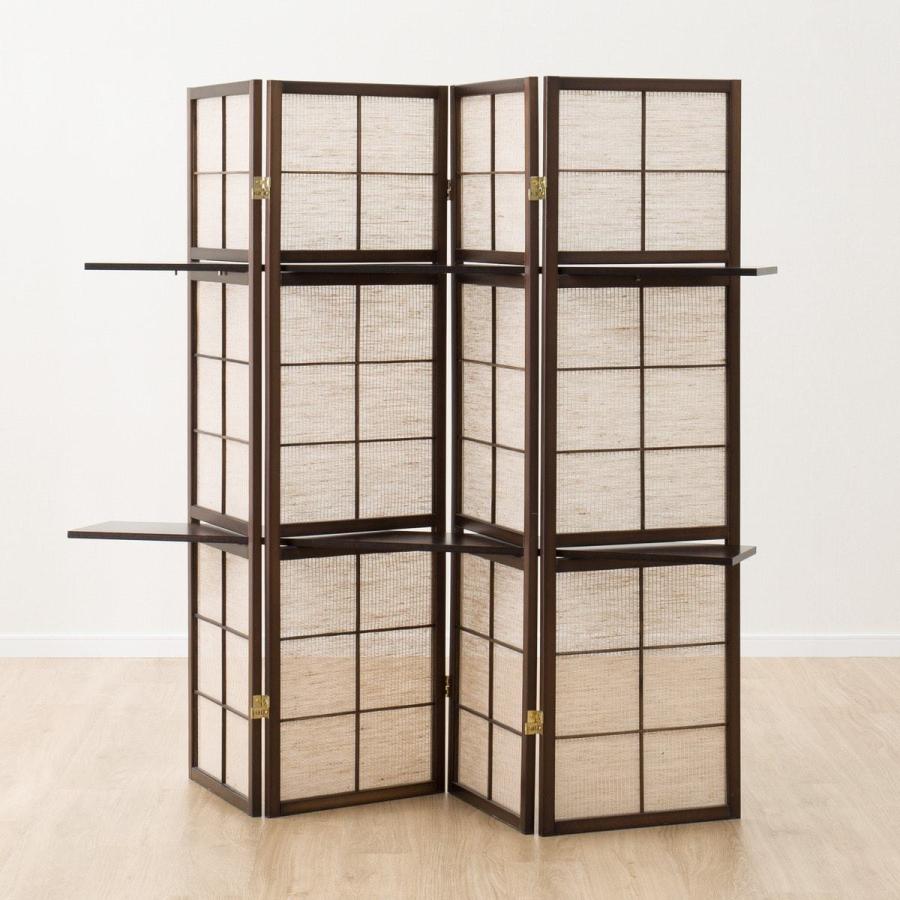 飾り棚付きスクリーン カガリ 4レン Dbr ニトリ 玄関先迄納品 1年保証 ニトリ Yahoo 店 通販 Yahoo ショッピング