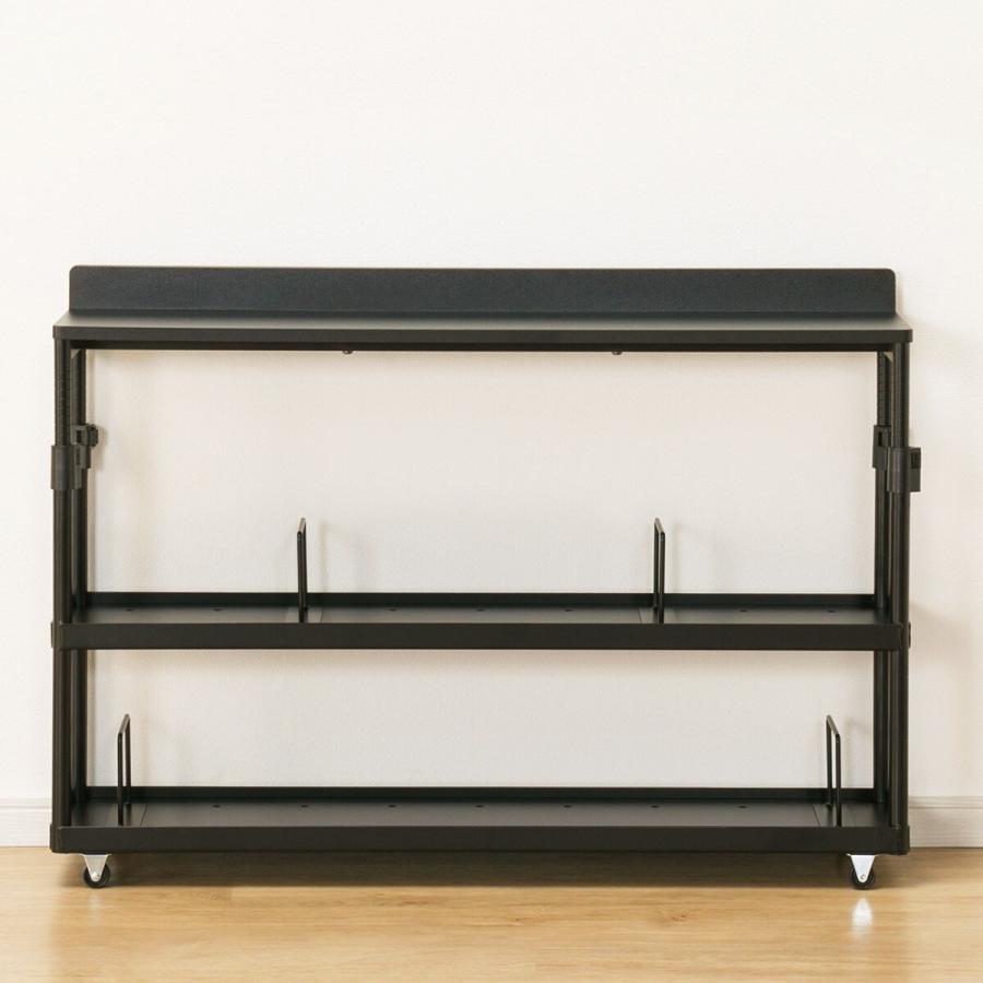 ニトリ（NITORI） キャスター付き昇降ヘッドボードラック(GM601 BK