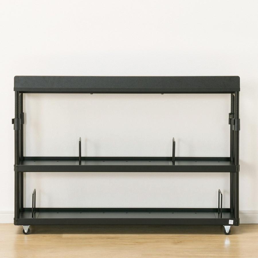 ニトリ ゲーミング キャスター付き 昇降 ヘッドボードラック ニトリ キャスター付き昇降ヘッドボードラック(GM601 BK