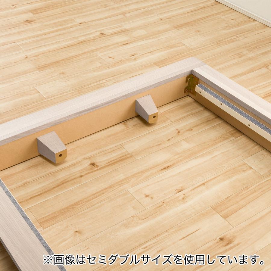 大幅値下げ！ニトリ　木製シングルベッドフレーム ローベッド シングルベッドフレーム(NS-001 LEG/LOW 床板 GY) | ニトリネット