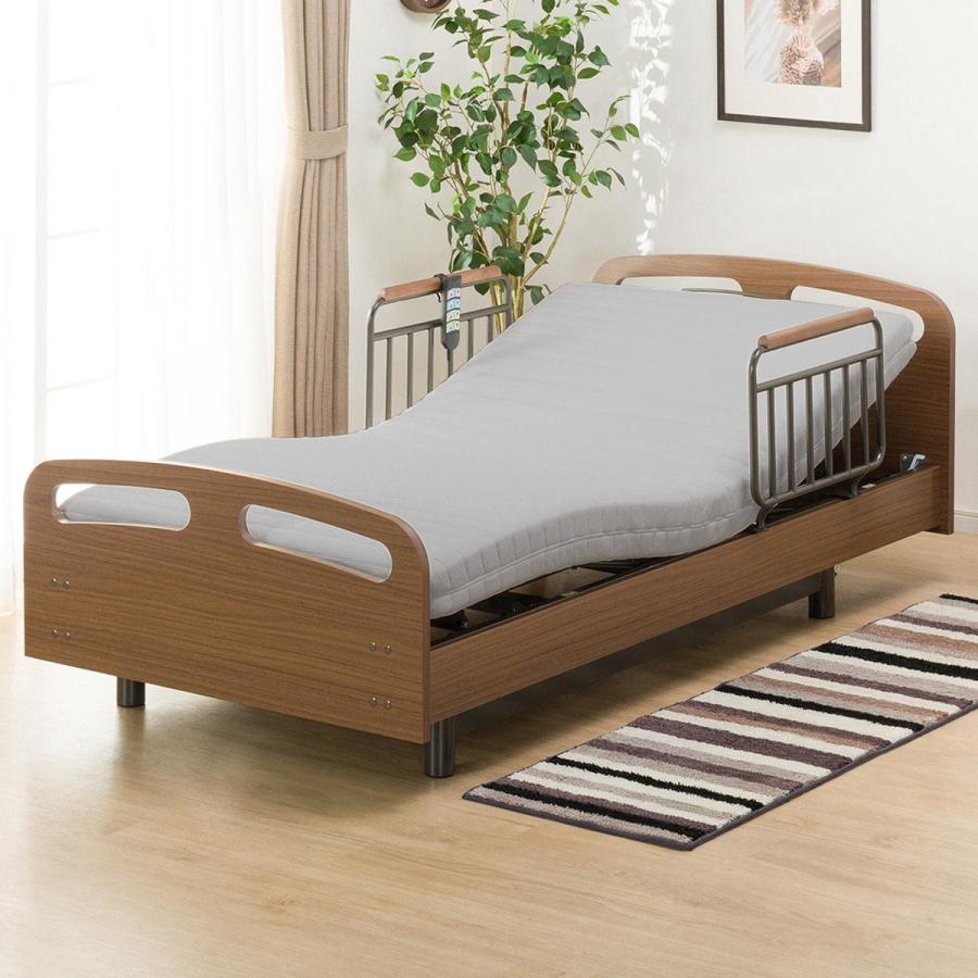 非課税 電動ベッド 介護ベッド リクライニングベッド シングルフレーム 