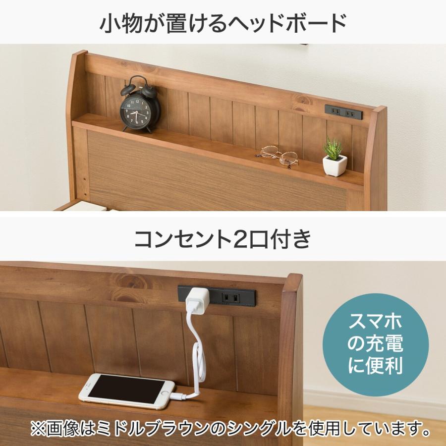 ニトリ - （kk）ニトリ シングルベッド ニトリ ベッド シングル ふわふわベッドフレーム (SLK PI) 布