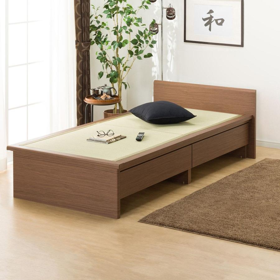 ニトリ ベッド シングル畳ベッド(シデンDH F38 MBR)引出し収納 ニトリ ベッド シングル畳ベッド(シデンDH F38 MBR)引出し収納