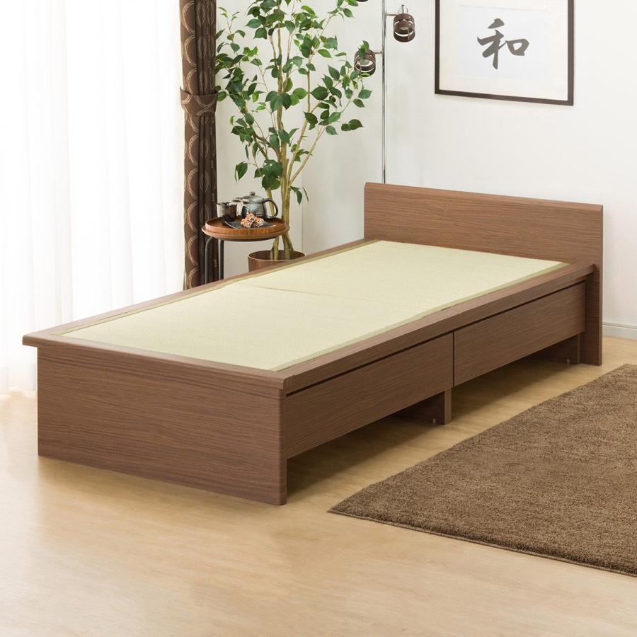 ニトリ ベッド シングル畳ベッド(シデンDH F38 MBR)引出し収納 ニトリ ベッド シングル畳ベッド(シデンDH F38 MBR)引出し収納