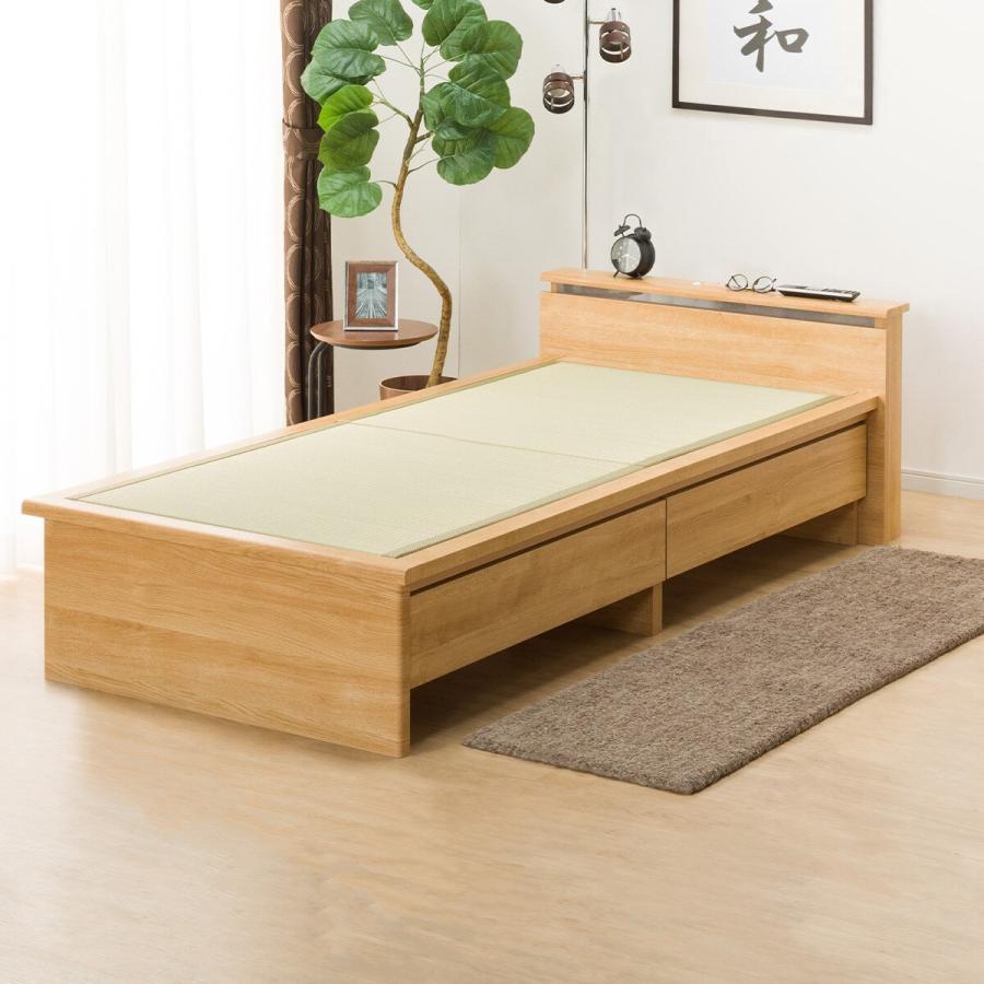 ニトリ ベッド シングル畳ベッド(シデンDH C38 LBR)引出し収納 ニトリ ベッド シングル畳ベッド(シデンDH C38 LBR)引出し収納