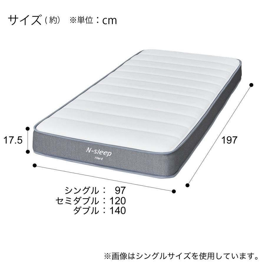 ニトリ マットレス 体圧分散 厚さ17.5cm 硬め 防ダニ 防臭 抗菌 ニトリ マットレス 体圧分散 厚さ17.5cm 硬め 防ダニ 防臭 抗菌