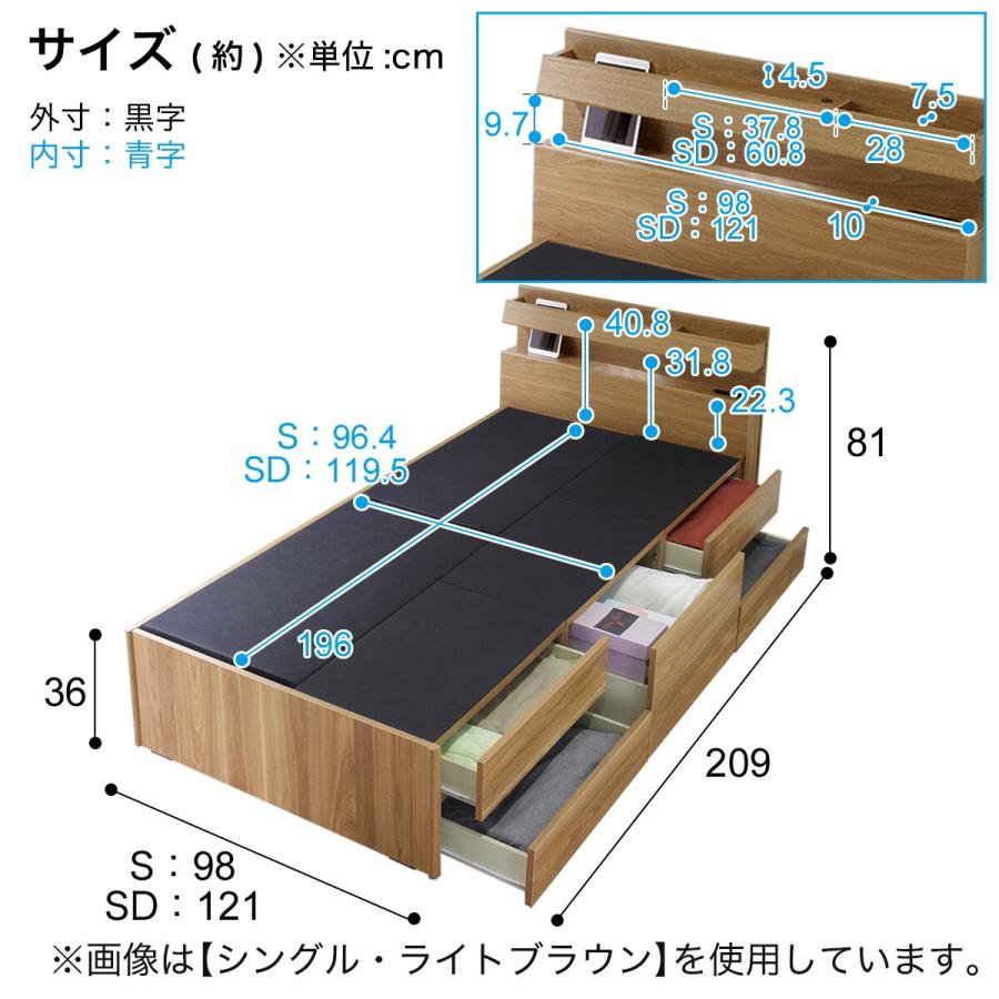 ニトリ シングル 大容量チェストベッド (DBR) : ニトリ Yahoo!店 ニトリ シングル 大容量チェストベッド (DBR) : ニトリ Yahoo!店