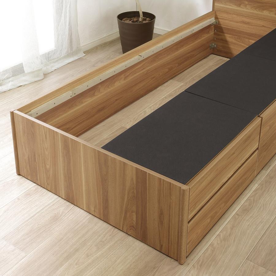 ニトリ（NITORI） シングル 豊富な収納力のチェストベッド (ライト