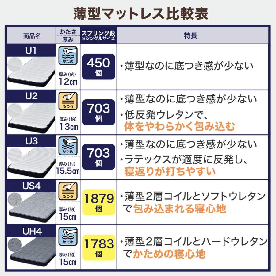 ニトリ（NITORI） 大容量収納付き チェストベッド + マットレスセット