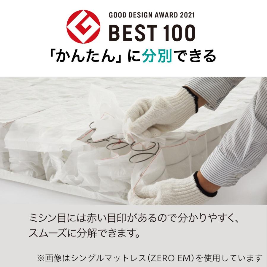 ニトリ（NITORI） マットレス 体圧分散 厚さ22cm 防ダニ 防臭 抗菌