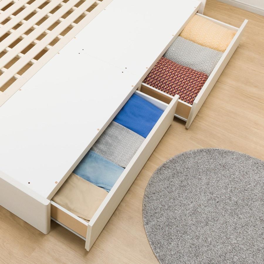 ニトリ（NITORI） シングルすのこベッドフレーム(EB-002 引出し収納