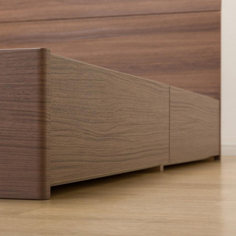 NITORI ベッドフレームシングル・ダークブラウン色 収納2口＋コンセント付き ♪ニトリ シングルベッドフレーム 収納・コンセント付♪ ニトリ