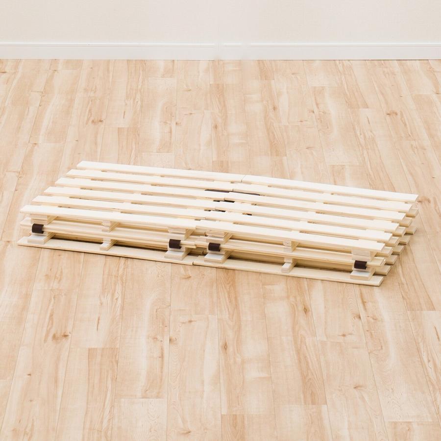 ニトリ ベッド セミダブル すのこベッド(ソルバ4/マットレス用