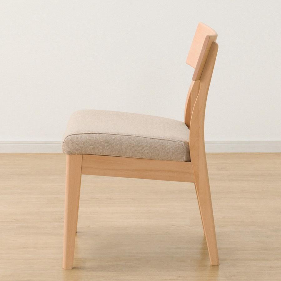 美品　ニトリ　ダイニングチェア　2脚　Nコレクション C-49 NA　天然木 ニトリ 傷・汚れに強いファブリック ダイニングチェア(N