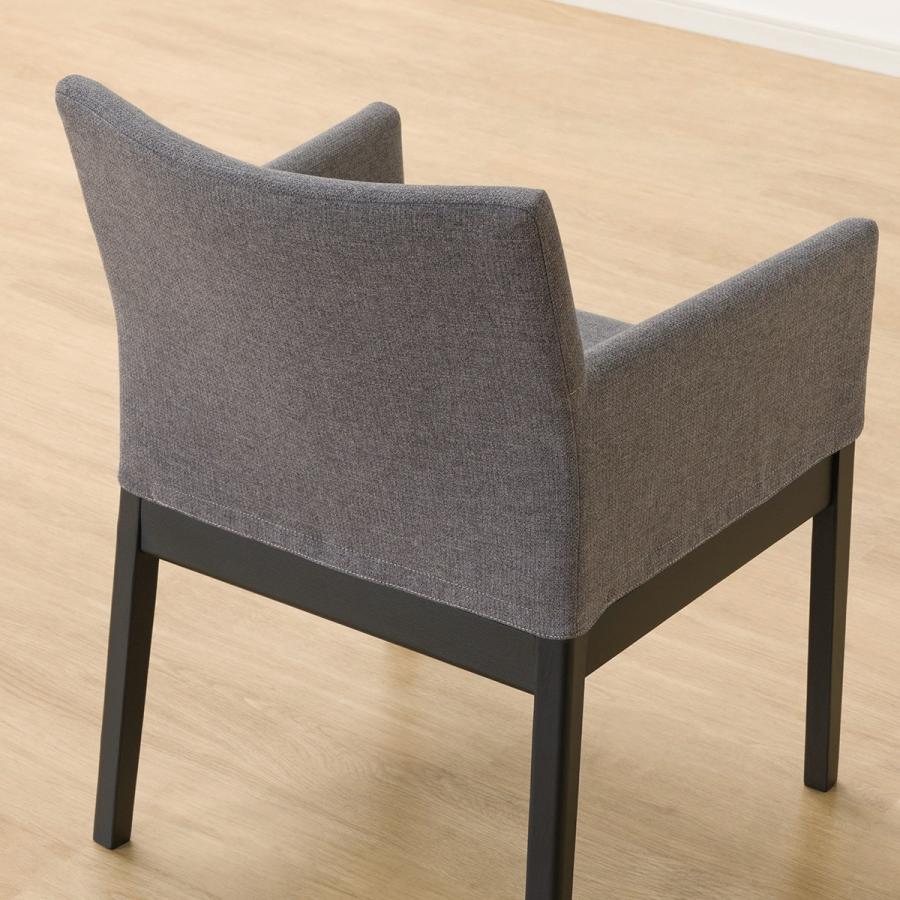 ニトリ（NITORI） ダイニングチェア(Nコレクション C-50肘付き BK/AQ