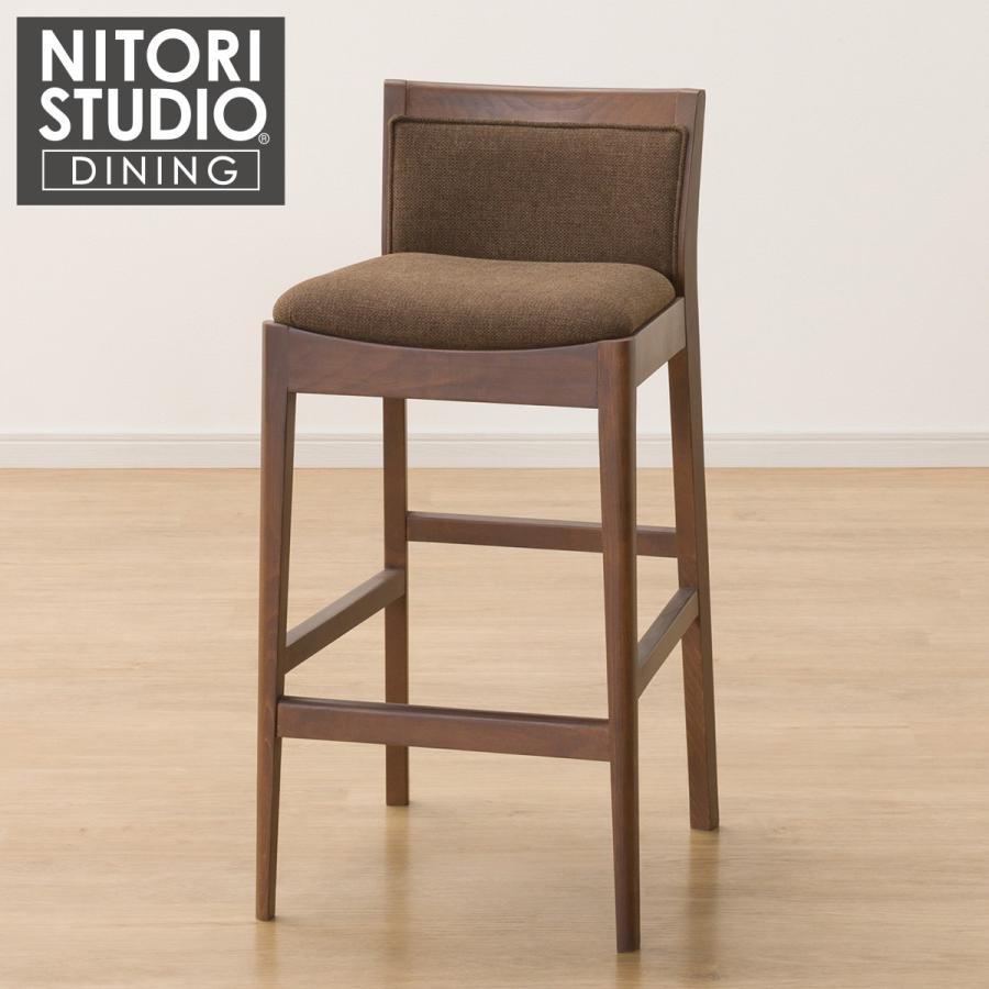 ニトリ カウンターチェア(Nコレクション C-77 MBR/AQ-BR ニトリ カウンターチェア(Nコレクション C-77 MBR/AQ-BR