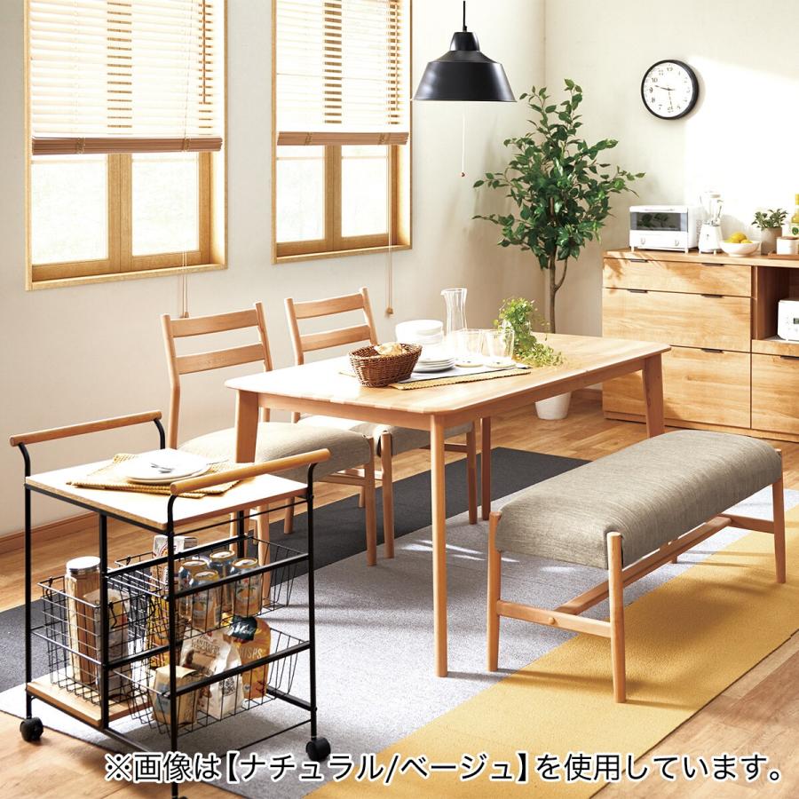 レトロベンチ　ファブリック　BR/GR 楽天市場】ファブリックダイニングベンチ(ミラージュ マーブル/BR