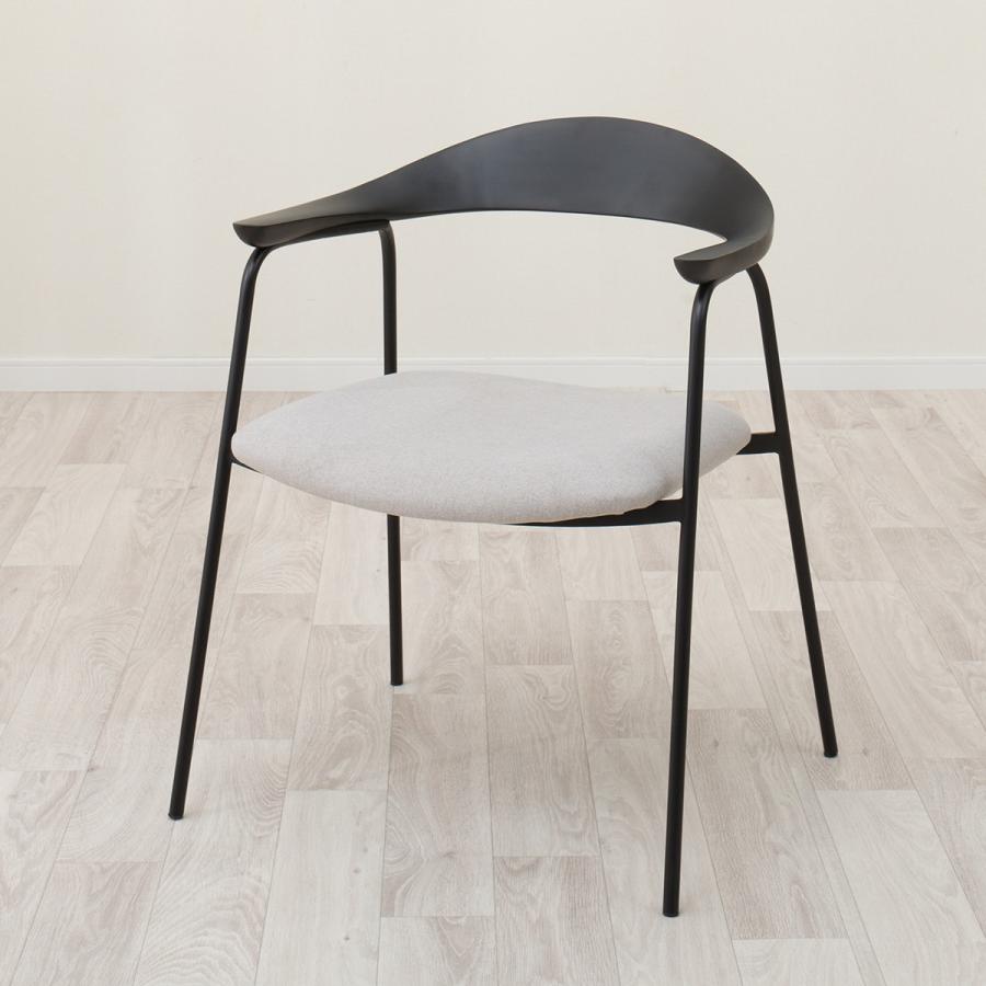 ニトリ（NITORI） 肘付きダイニングチェア(VS310 BK/BE) : ニトリ