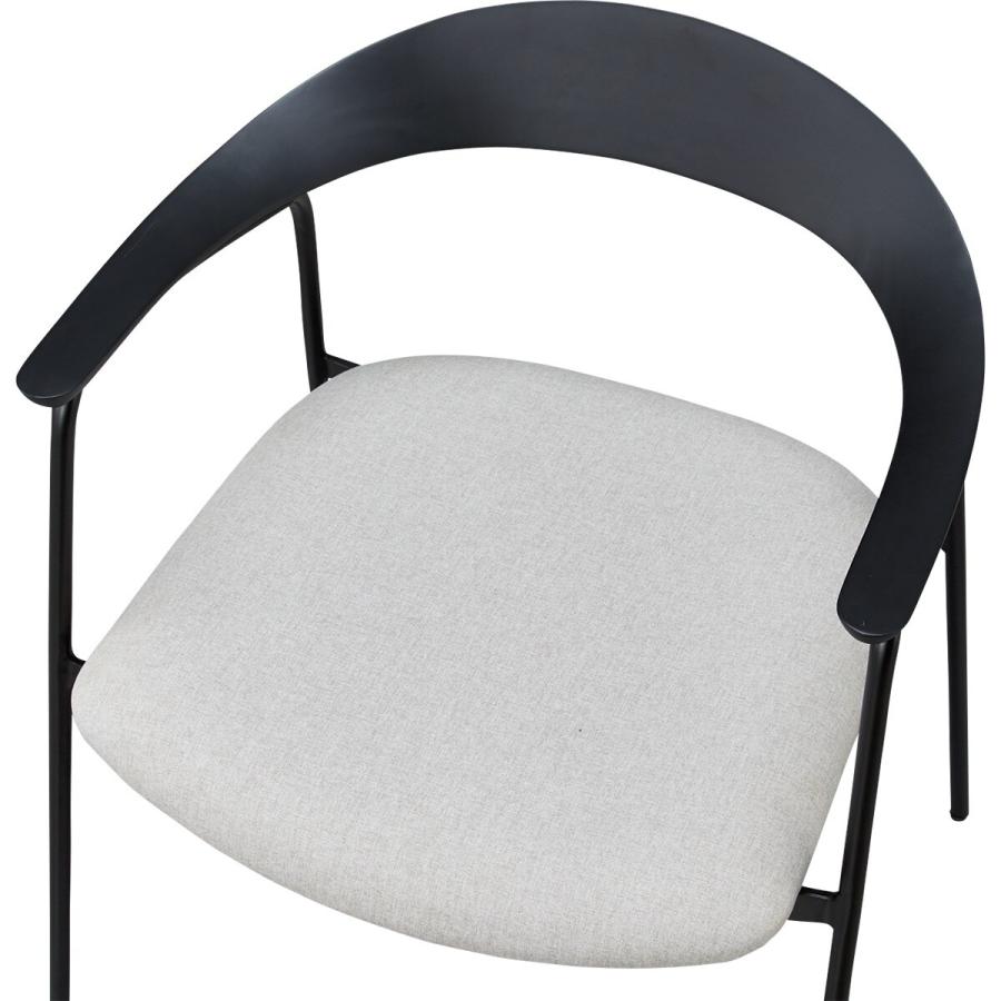 ニトリ（NITORI） 肘付きダイニングチェア(VS310 BK/BE) : ニトリ