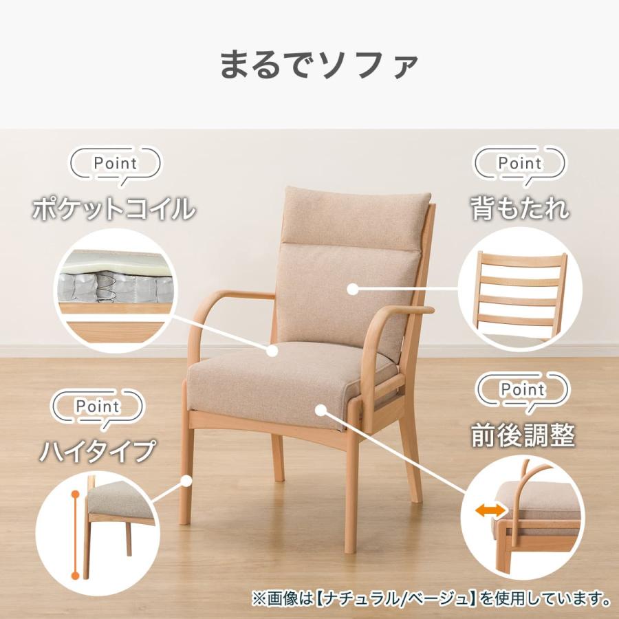 ニトリ（NITORI） 【座面高51cm】ソファのような座り心地ハイタイプ