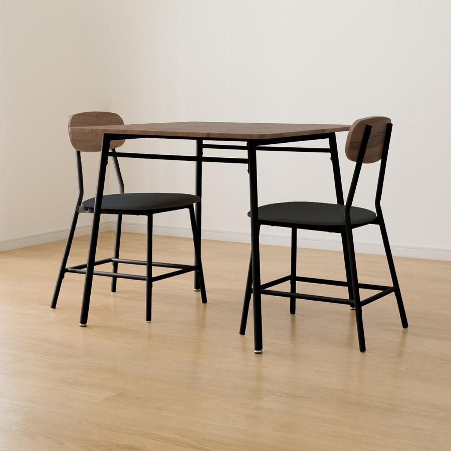 ニトリ（NITORI） 食卓3点セット(OT001 80 MBR) : ニトリ Yahoo!店