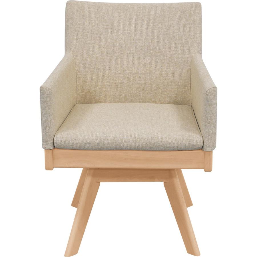 ニトリ（NITORI） 傷・汚れに強いファブリック ダイニング回転チェア(N