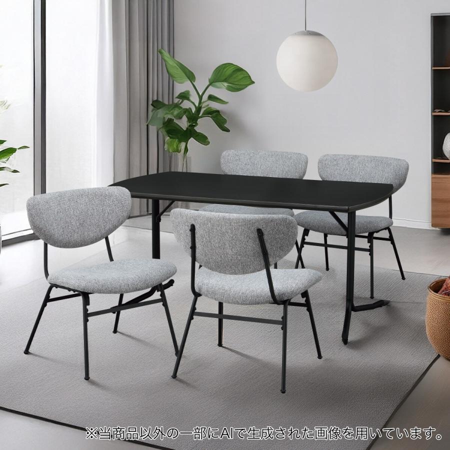 ニトリ（NITORI） ダイニングテーブル5点セット(GH401 GY/BK) : ニトリ