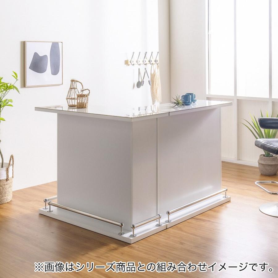 ニトリ（NITORI） セラミック天板モダンバーカウンター (幅99cm WH