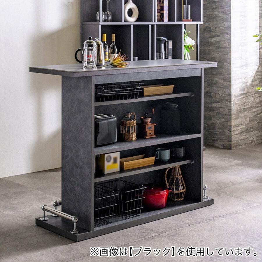 ニトリ（NITORI） セラミック天板モダンバーカウンター (幅120cm WH