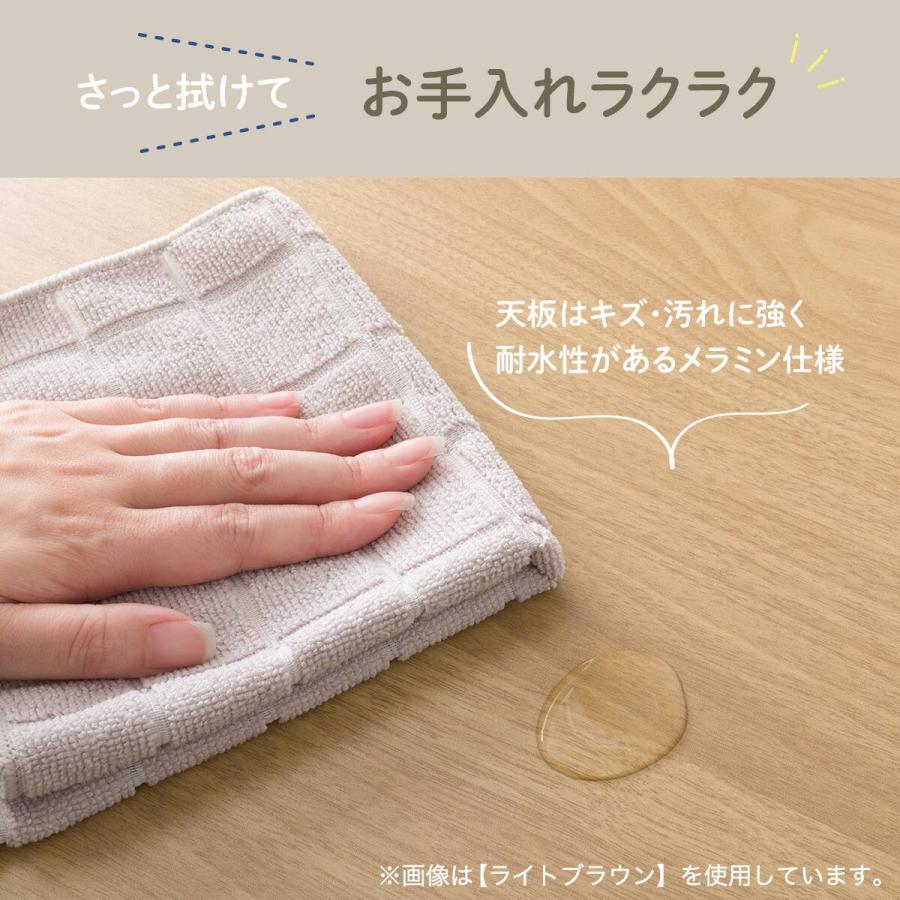 ニトリ（NITORI） 木目調ダイニング5点セット (CD01 ライトブラウン