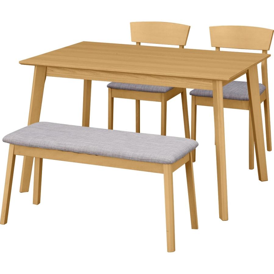 ニトリ（NITORI） ダイニングテーブル4点セット(SJ601N 4LEG 120 NA