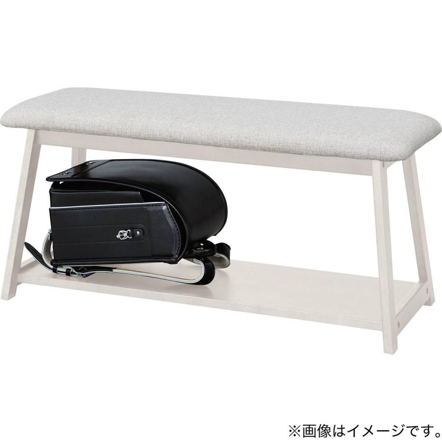 ニトリ（NITORI） ダイニングベンチ(スタディー3 棚付き WW) : ニトリ