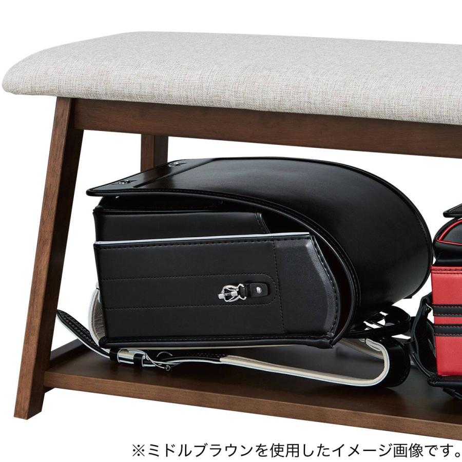 ニトリ（NITORI） ダイニングベンチ(スタディー3 棚付き WW) : ニトリ
