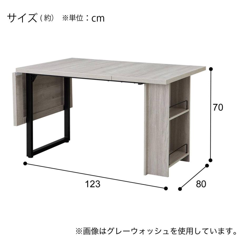 ニトリ（NITORI） 伸長式ダイニングテーブル(LV001 LBR/BK) : ニトリ