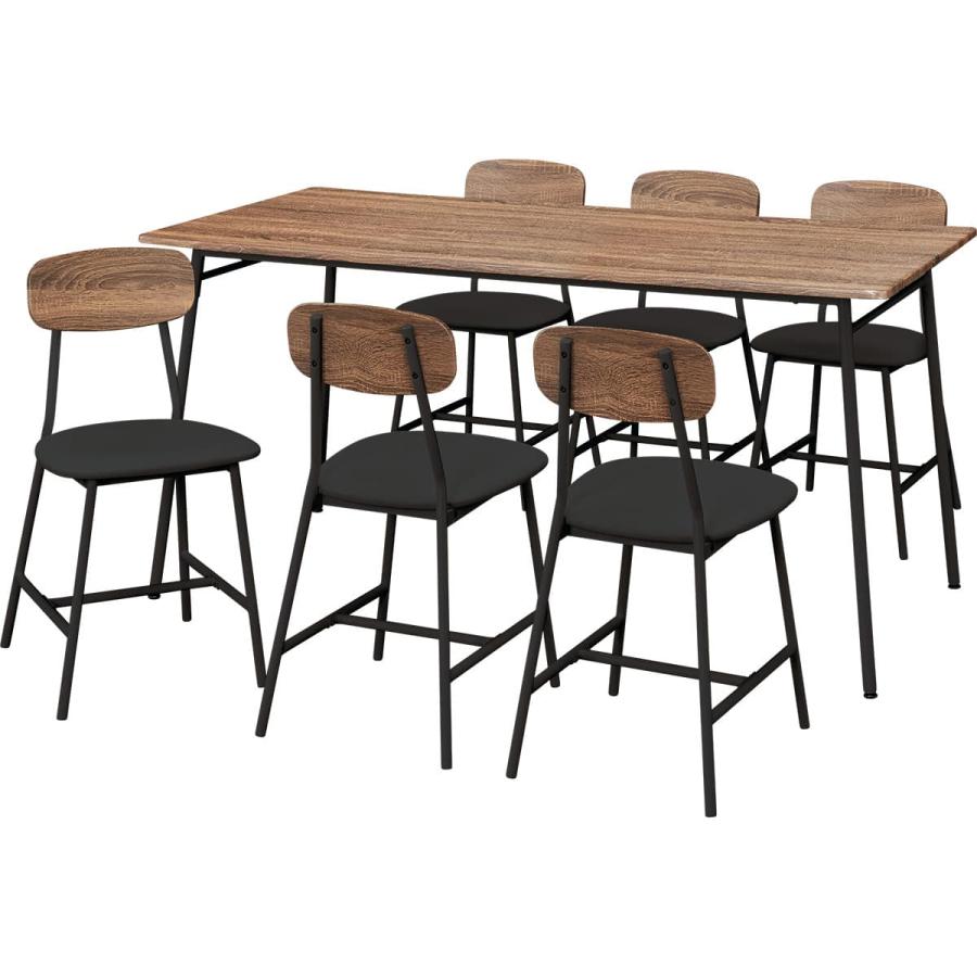 NITORI 4人掛け ダイニングセット テーブル/ニューオリーブ2 イス/ニューオリーブ 回転イス ニトリ 食卓 ダイニングテーブル ダイニングチェア 苫小牧西店 ニトリ（NITORI） 食卓7点セット(OT001-2 160 MBR) : ニトリ Yahoo!店