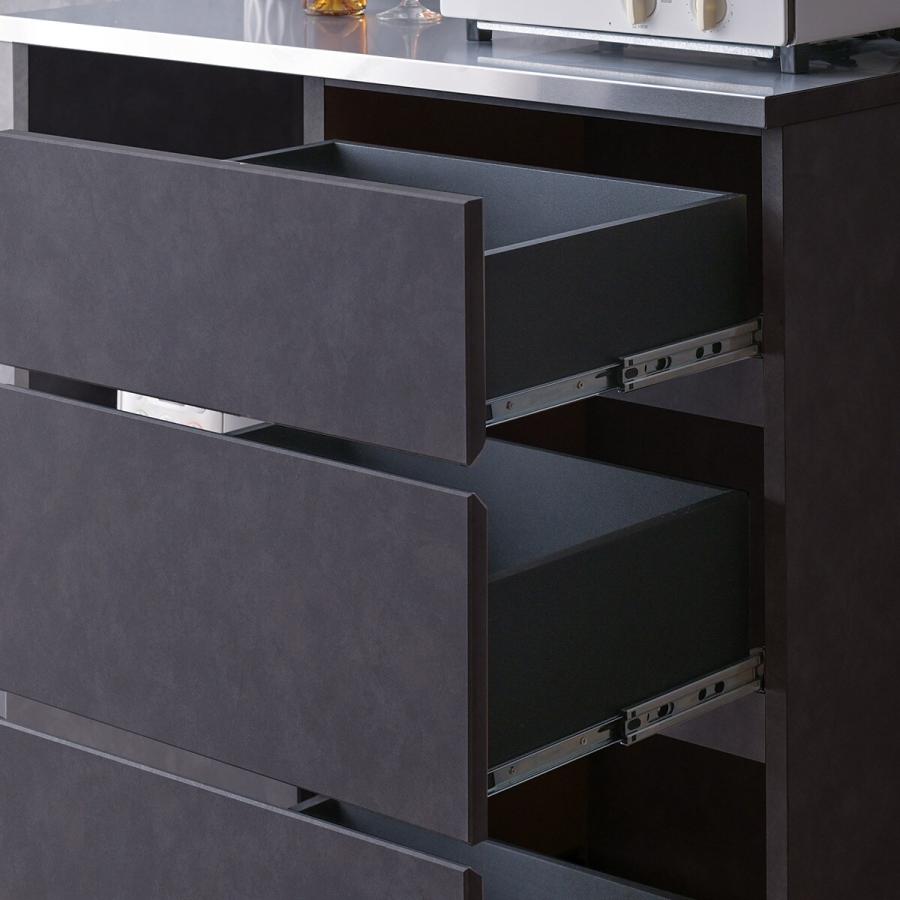 ニトリ（NITORI） ステンレス天板キッチンカウンター(MC302K 90 DGY