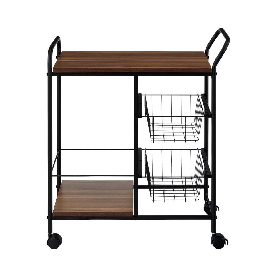 NITORI ニトリ　キッチンカウンターワゴン　キャスター付 ニトリ（NITORI） キッチンワゴン(TL7061 MBR) : ニトリ Yahoo!店