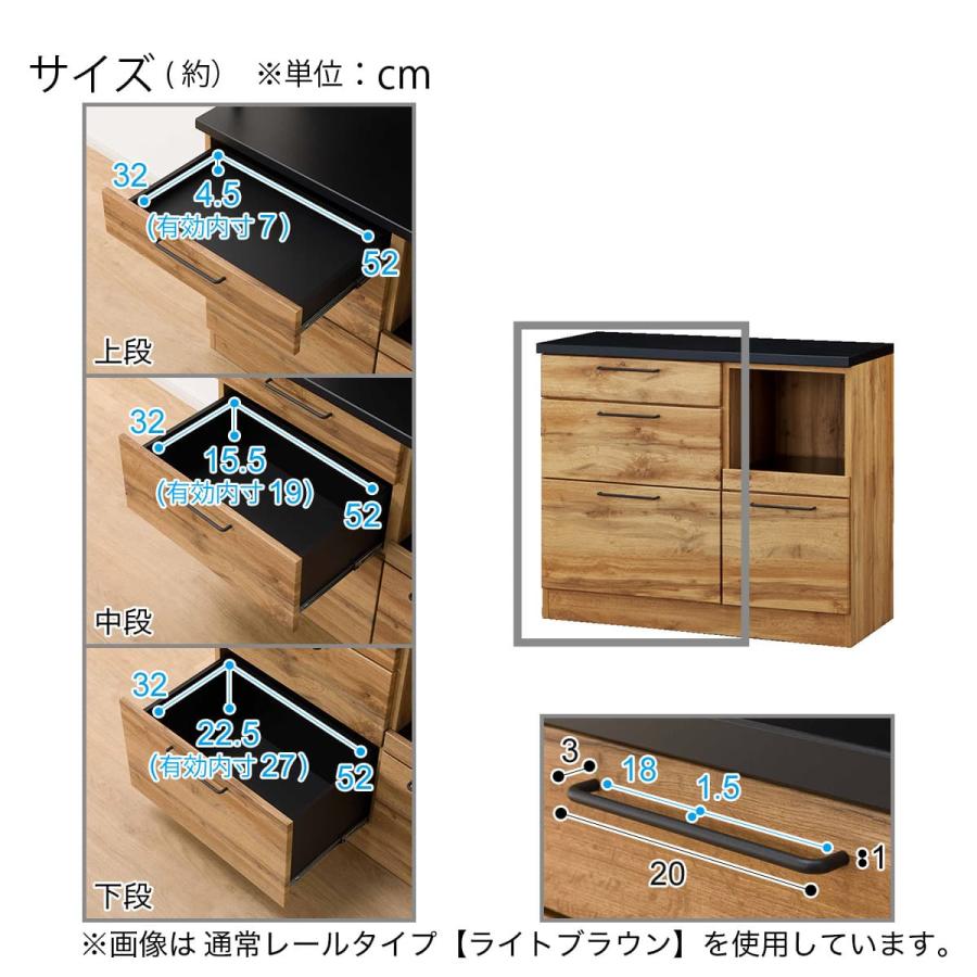 ニトリ（NITORI） キッチンカウンター ソフトクローズタイプ(IM301