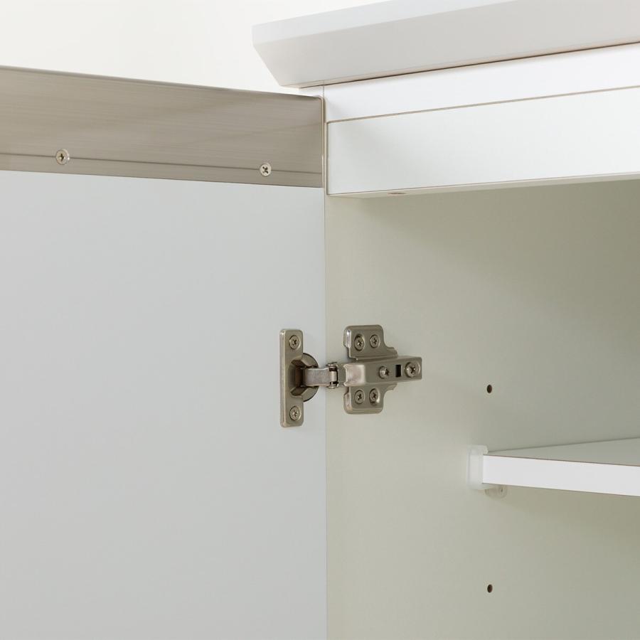 ホワイトキッチンカウンター 3引き出し　ニトリ ニトリ キッチンカウンター ホワイト 3枚扉 引き出し付き