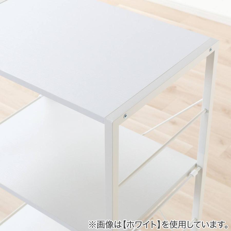 ニトリ（NITORI） 組み合わせシェルフ 本体 3段 (FL201 1257 MBR/BK