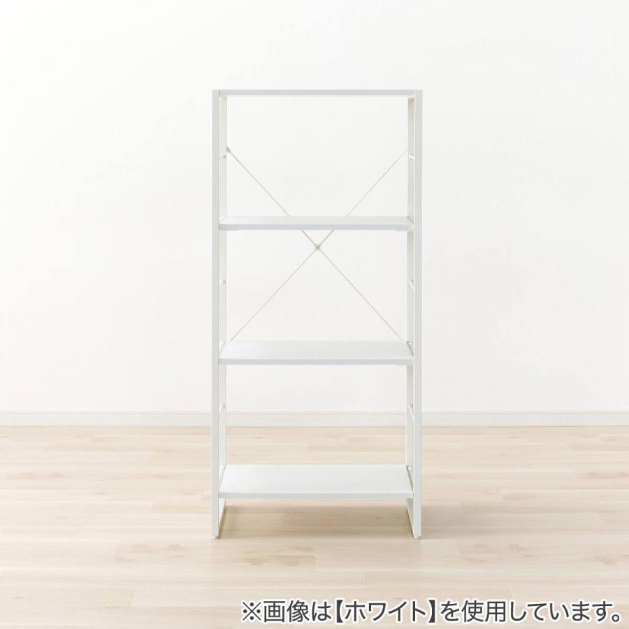 ニトリ（NITORI） 組み合わせシェルフ 本体 3段 (FL201 1257 MBR/BK