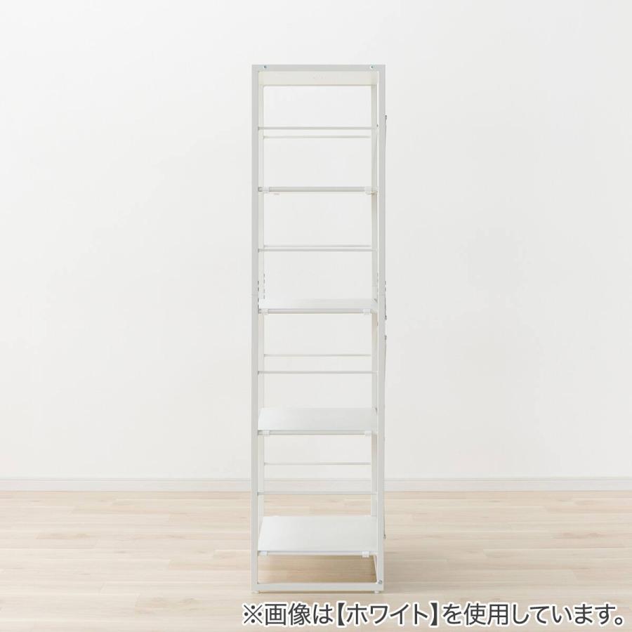 ニトリ（NITORI） 組み合わせシェルフ 本体 4段 (FL201 1657 MBR/BK